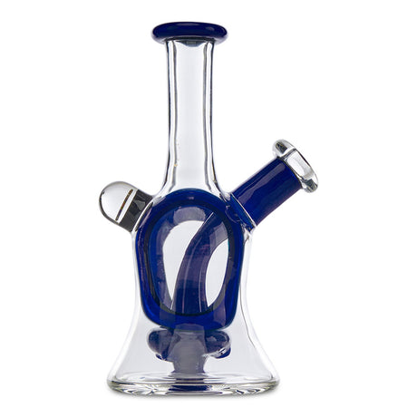 bowman glass mini tube blue and clear in stock at cloud 9 smoke co