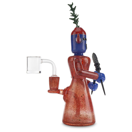 brian jacobson kachina doll rig red and blue for dabbing dabs