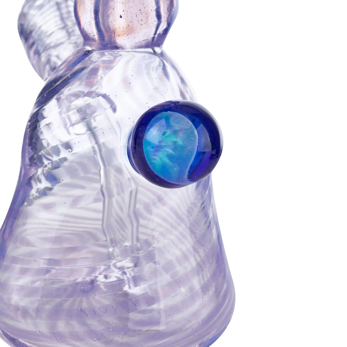 cap glass 2 hole mini beaker purple slyme water pipe mini tube