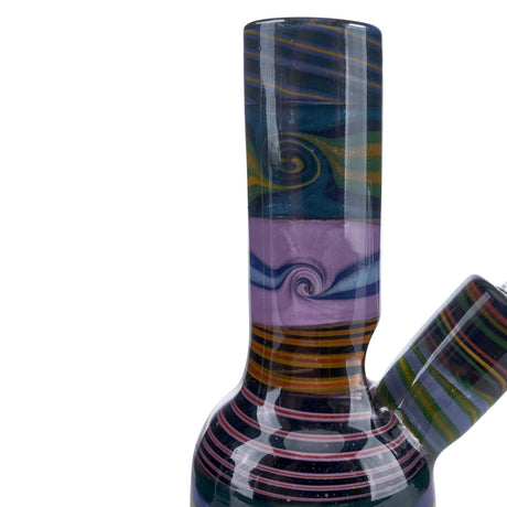 cap glass mini tube rainbow linework fully worked small rig for sale