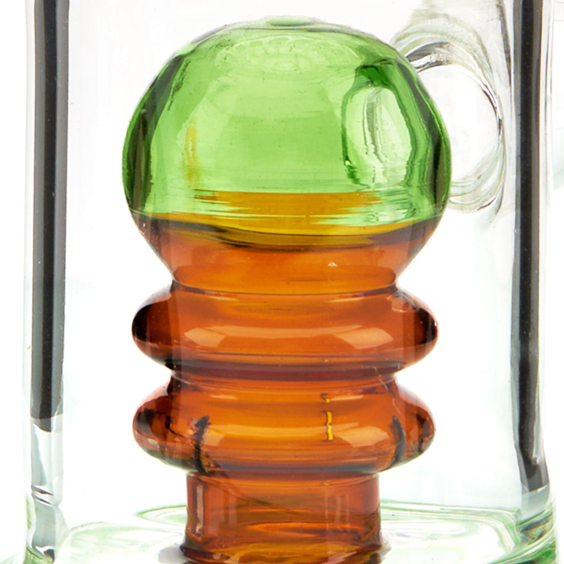 Carnival Water Pipe with Fun Colored Glass and Percolator. Comes with flower bowl 7