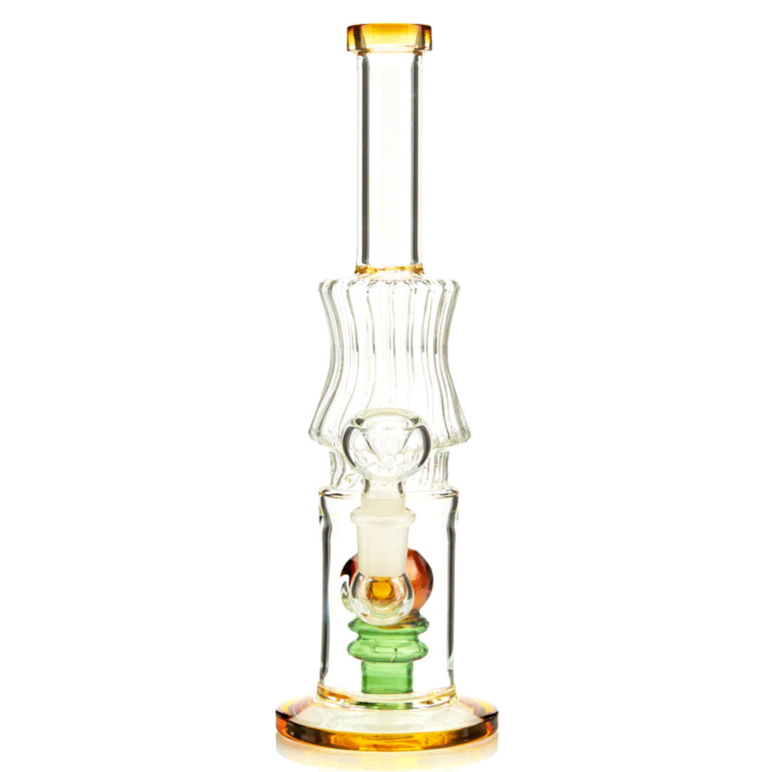 Carnival Water Pipe with Fun Colored Glass and Percolator. Comes with flower bowl 3