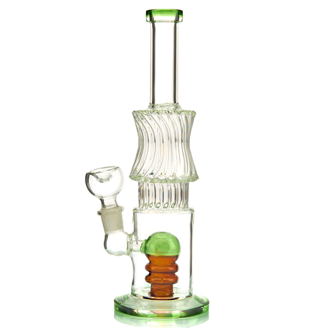 Carnival Water Pipe with Fun Colored Glass and Percolator. Comes with flower bowl 1