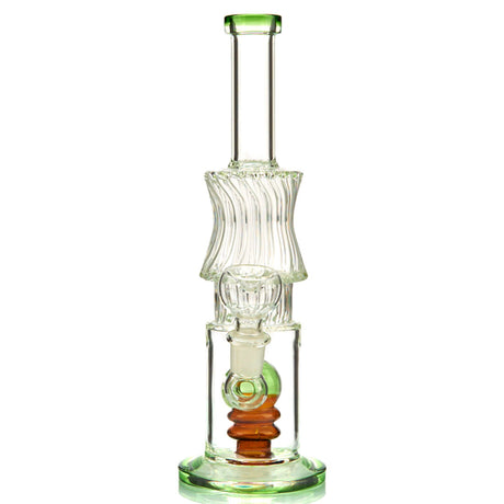Carnival Water Pipe with Fun Colored Glass and Percolator. Comes with flower bowl 5