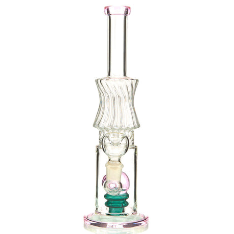 Carnival Water Pipe with Fun Colored Glass and Percolator. Comes with flower bowl 6