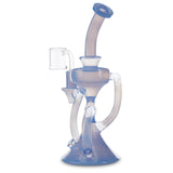 casa glass full color hourglass recycler blue cheese at cloud 9 smoke co