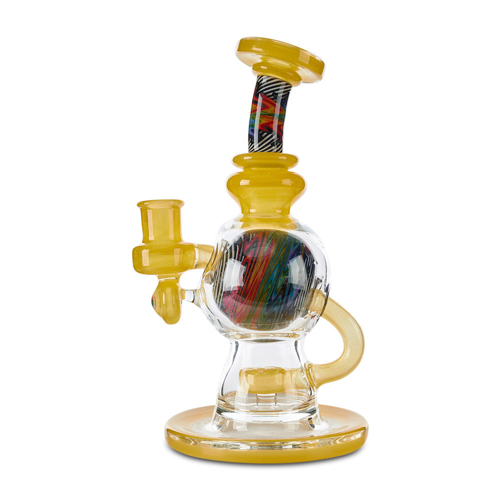 casta glass ball  rig recycler yellow for sale online