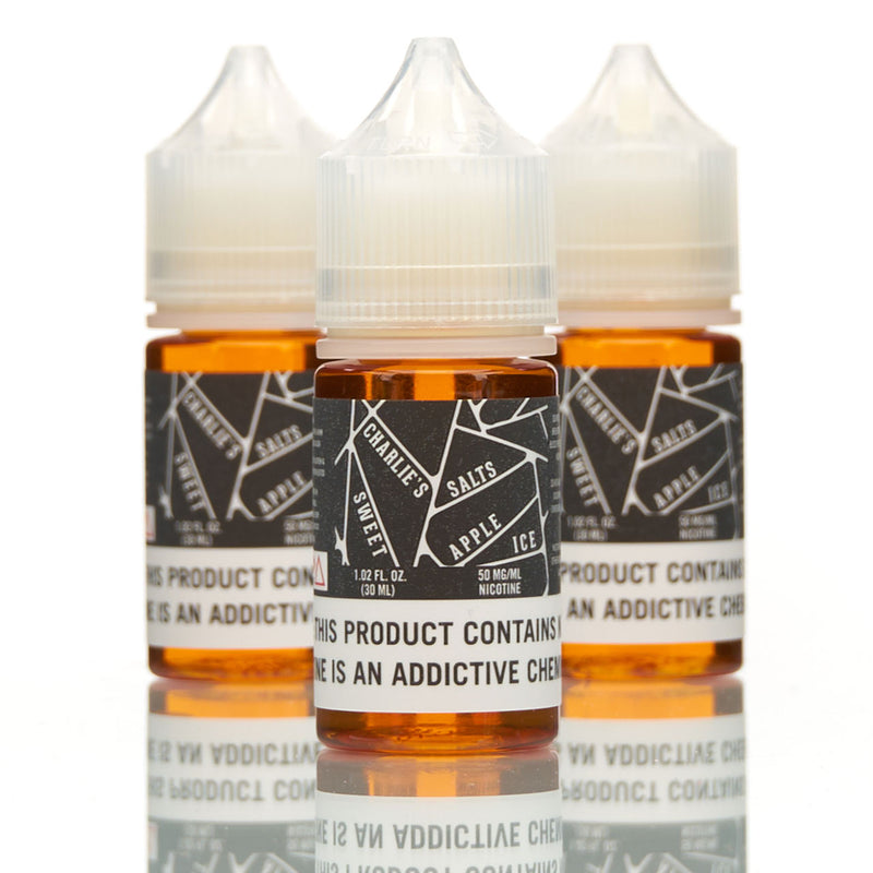Charlie's Salts Vape Juice 50mg 30mL Sweet Apple Ice Flavor