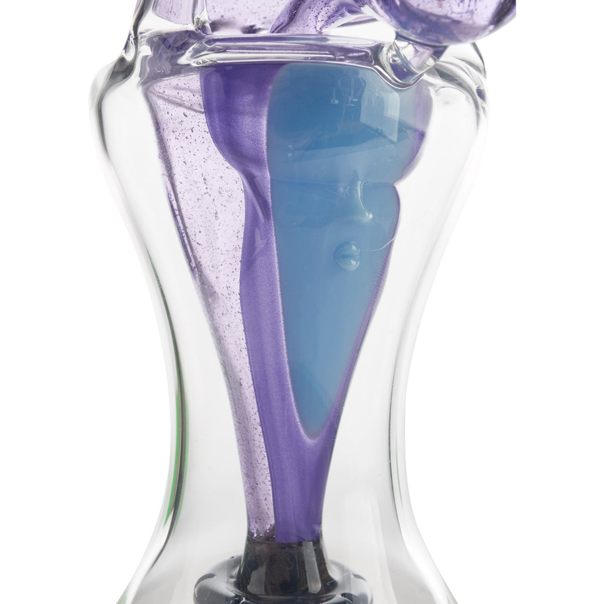 chip x bohowe glass head stack water pipe with purple and blue glass