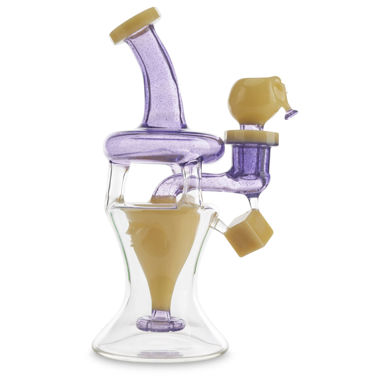 chip x bohowe glass head stack purple and cream at cloud 9 smoke co