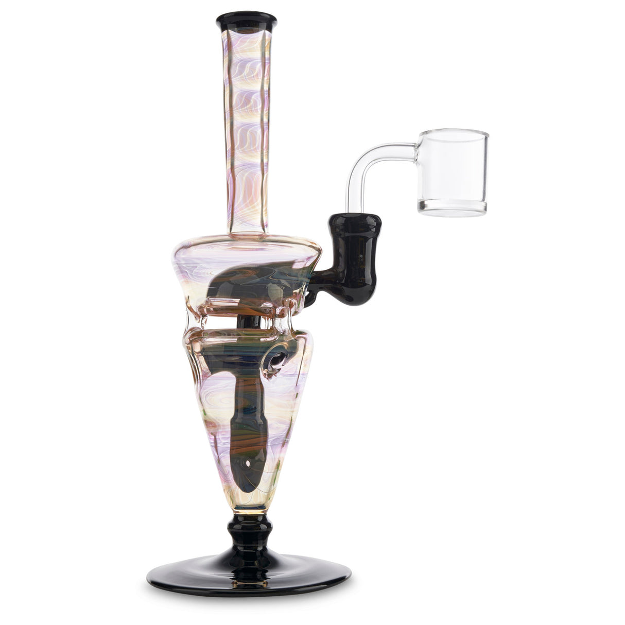 chip x hefe glass venetian egg fumed rig for smoking concentrates
