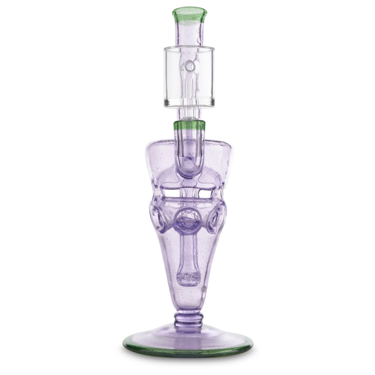 chip x hefe glass venetian egg purple green 14mm female joint