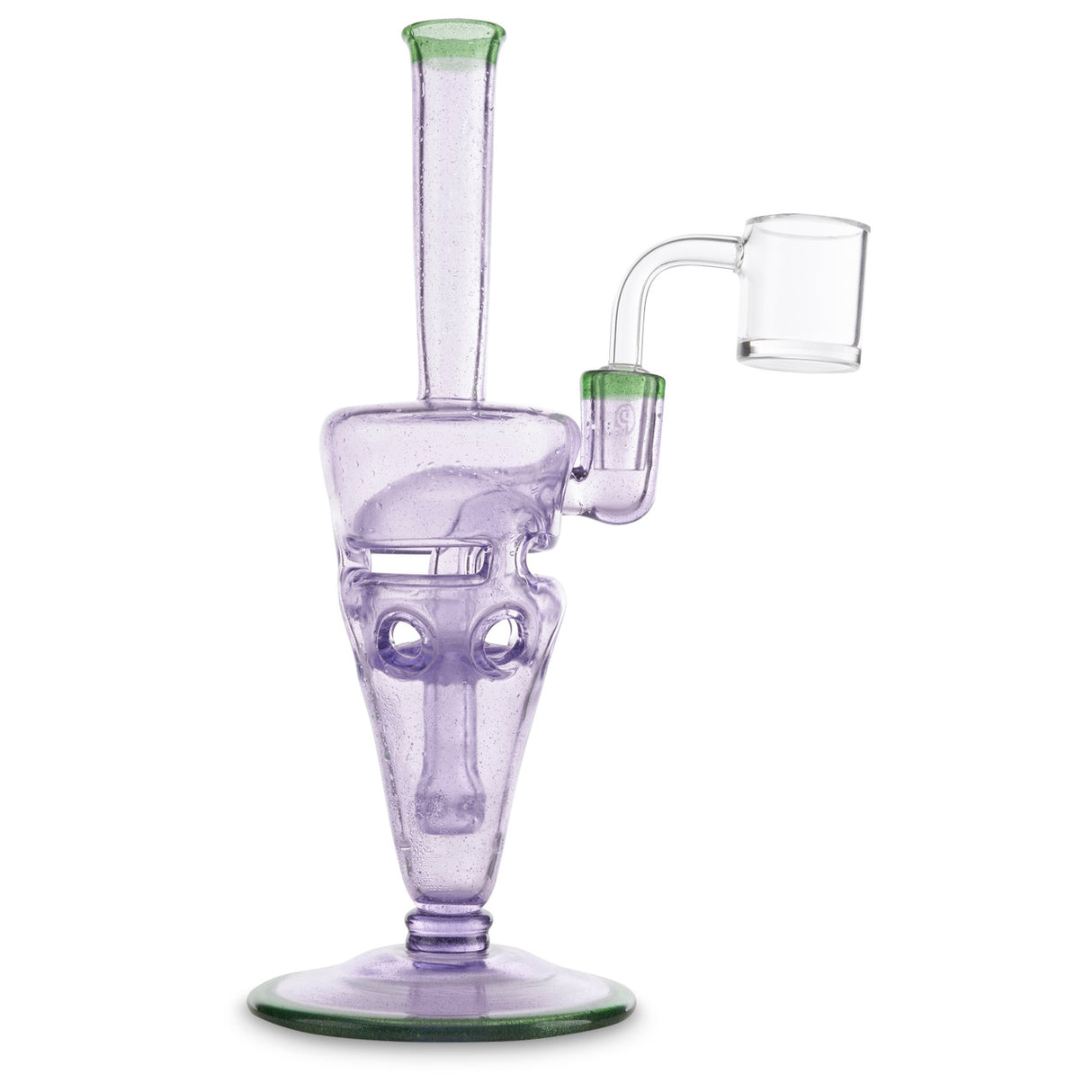 chip x hefe glass venetian egg purple green rig for smoking wax