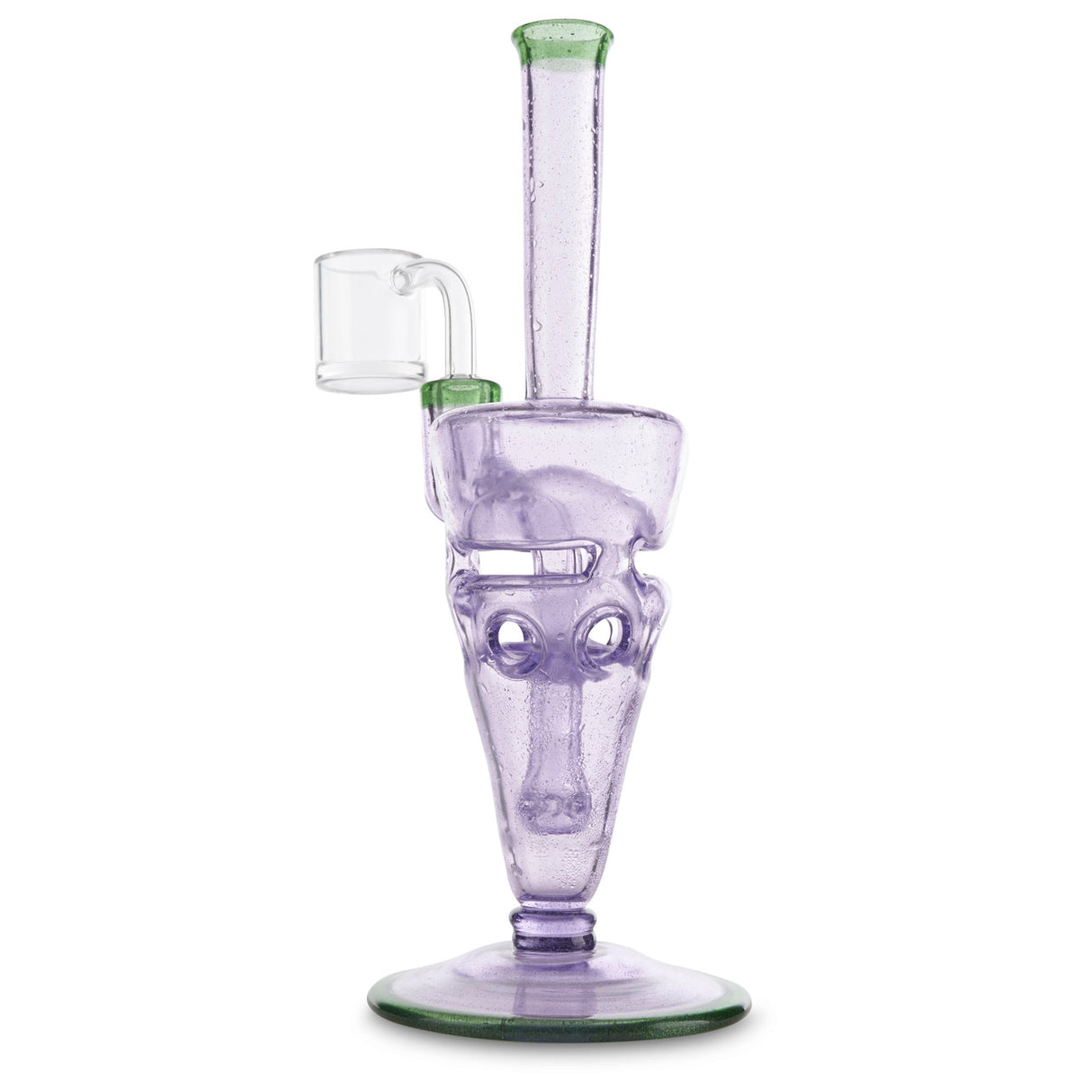 chip x hefe glass venetian egg purple green at cloud 9 smoke co
