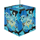 Cloud 9 Liquid Chrome Light Cube Lamp