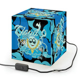 Cloud 9 Liquid Chrome Light Cube Lamp