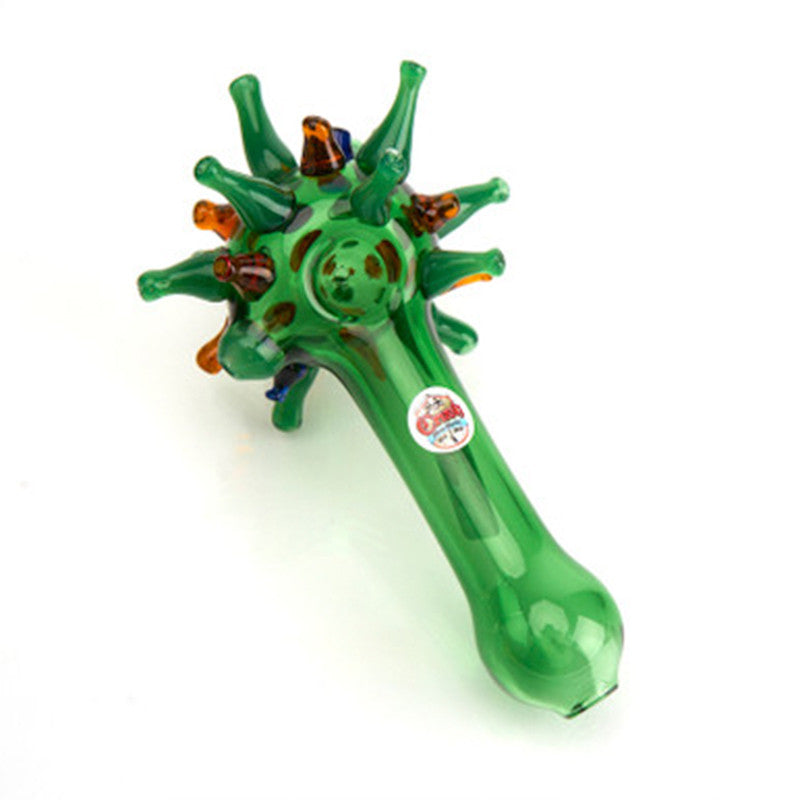 Crush Glass Covid Virus Hand Pipe 4
