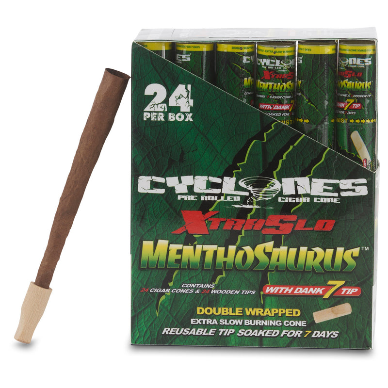 cyclone double wrapped slow burning blunt cones