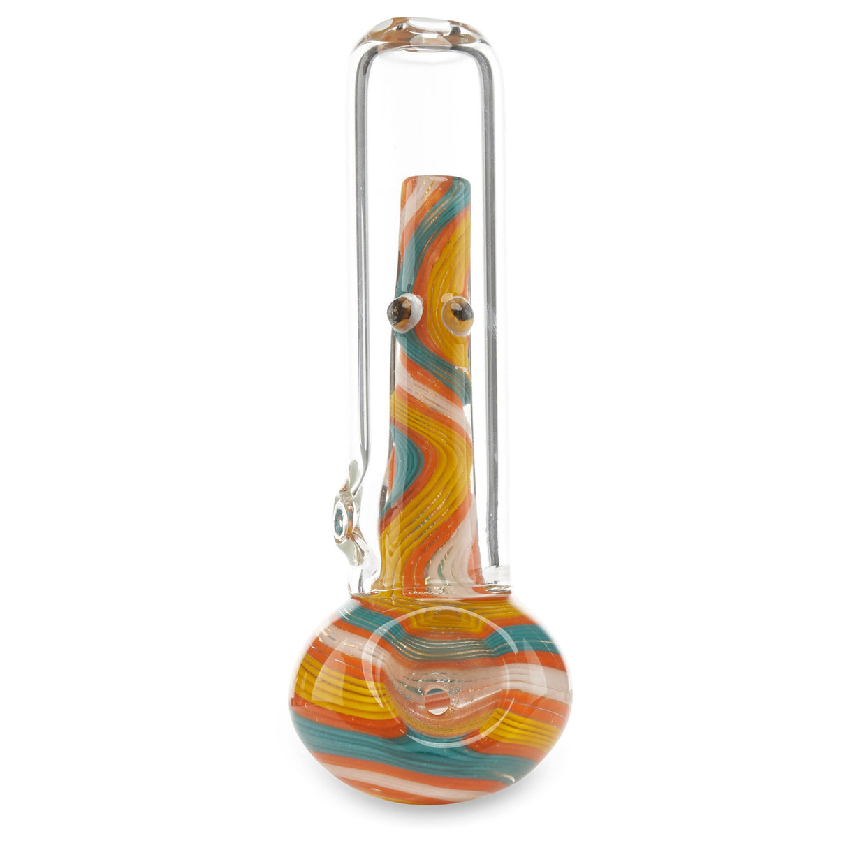 Pioneer trapped in a tube hand pipe spoon glass bowl pipe for herbs