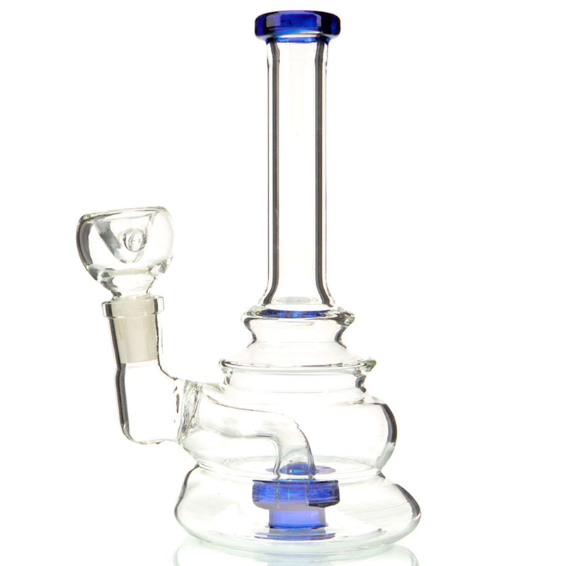 DTHC Layered Pyramid Dab Rig Blue