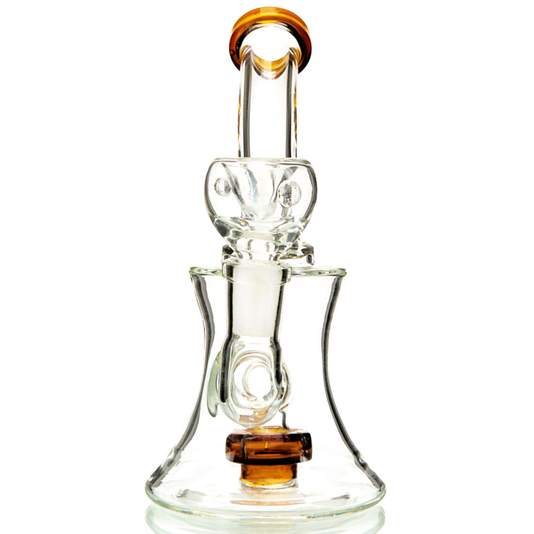 DTHC Glass Small Dab Rig with Showerhead Percolator. Available in a variety of color options.