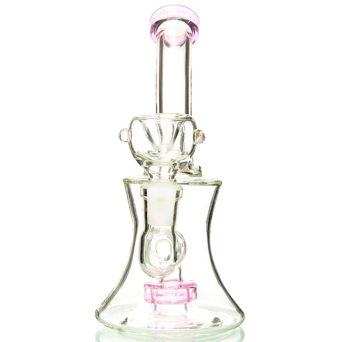 DTHC Glass Small Dab Rig with Showerhead Percolator. Available in a variety of color options.