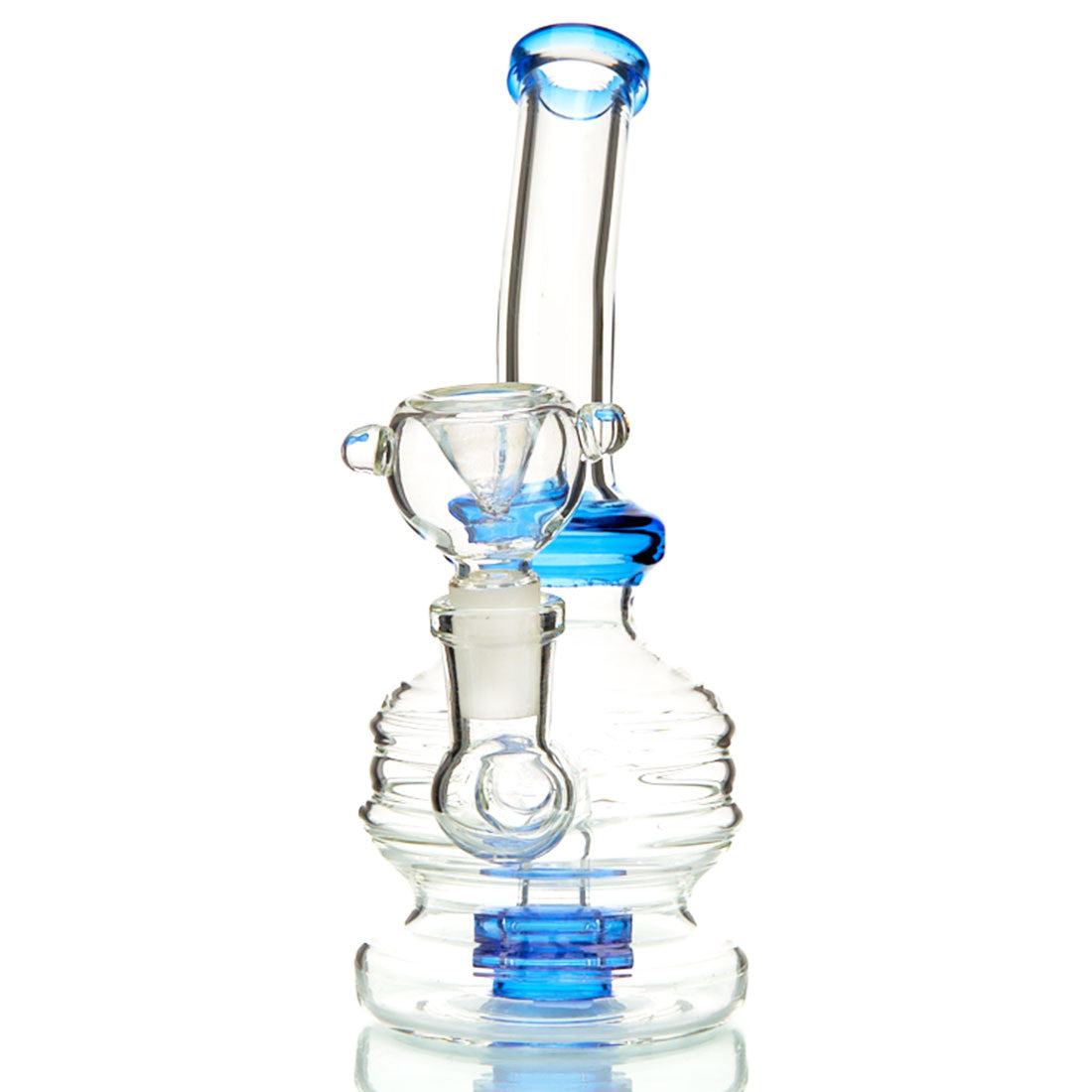 DTHC Wavy Bulb Dab Rig with Colored Glass and Smoke Purifying Perc