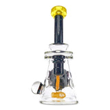 Dynamic Glass Worked Fab Beaker swiss perc dab rig yellow