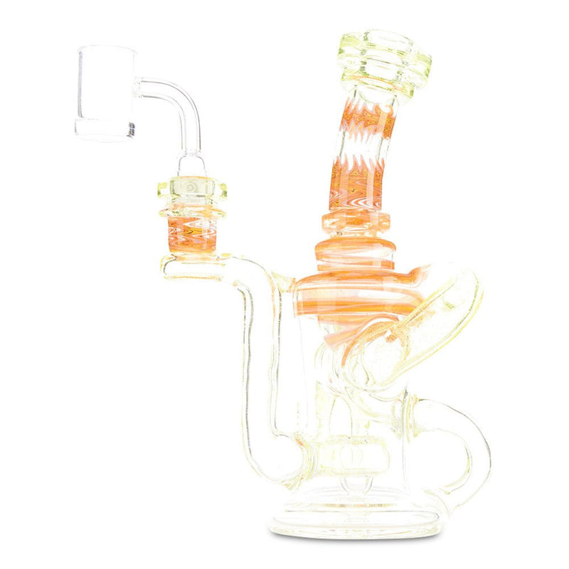 Dynamic Glass Worked Klein Recycler wig wag heady dab rig