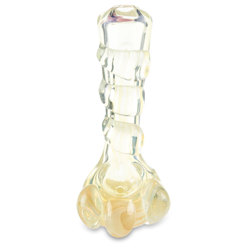 exoctic hand pipe glass bowl spoon with carb hole on the side