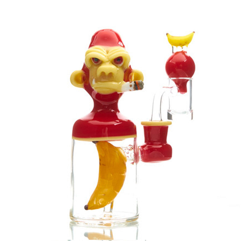 "Smoking Chimp - Red" By John Fischbach 1