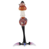 Jahni glass flamingo rig with pink slyme and serendipity glass