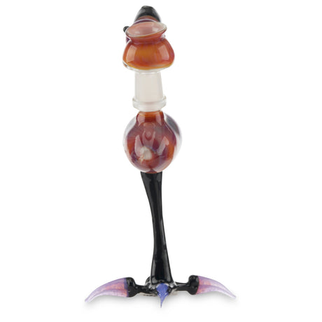 Jahni glass flamingo rig with pink slyme and serendipity glass