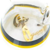 Gambino Glass Studios 10-inch beaker with gold and black accented glass 4