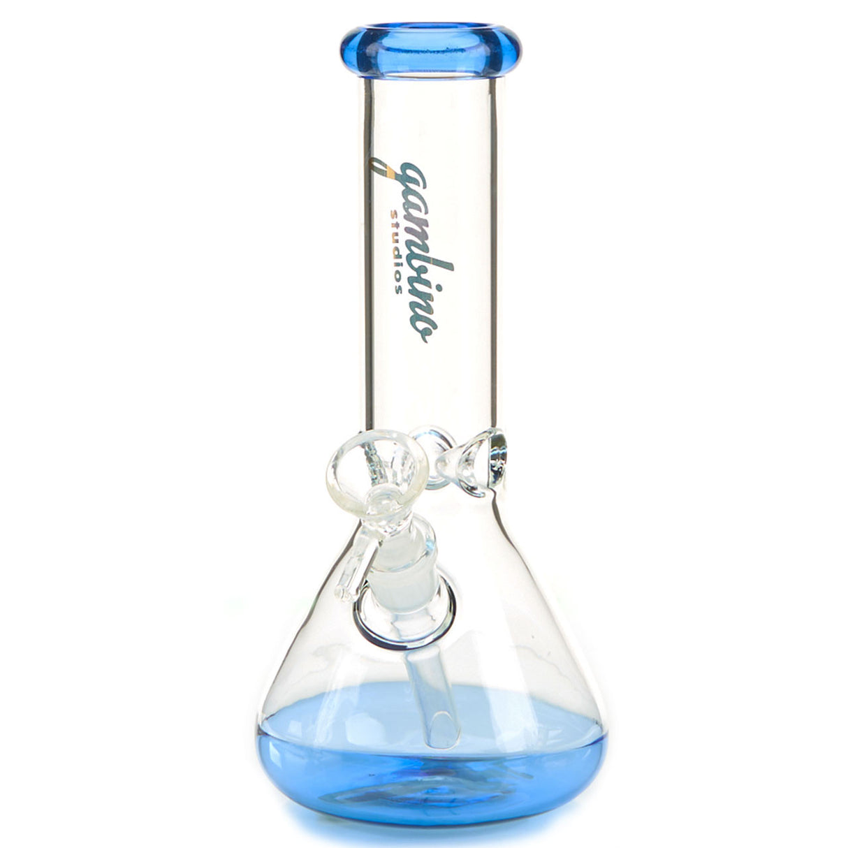 Gambino Studios The 45 Beaker Base Water Pipe with colored base and mouthpiece