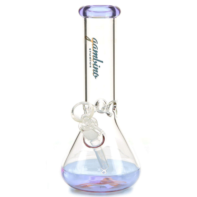 Gambino Studios The 45 Beaker Base Water Pipe with colored base and mouthpiece