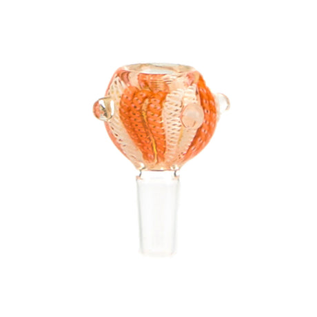 Gambino Studios Candy Striped Kane 14mm Male Dry Herb Bowl for Water Pipes