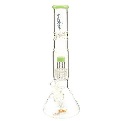 Gambino Studios Matrix Beaker Water Pipe with Colored Glass Accents and Removeable Downstem
