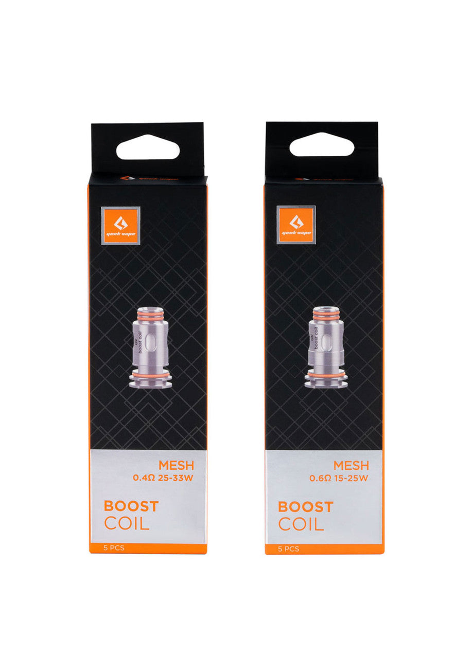 Geekvape AEGIS Boost Mesh Replacement Coils 5 pack available in 0.4 ohm and 0.6 ohm