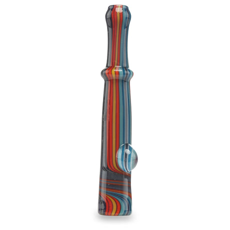 fully worked small glass chillum for smoking herbs for sale