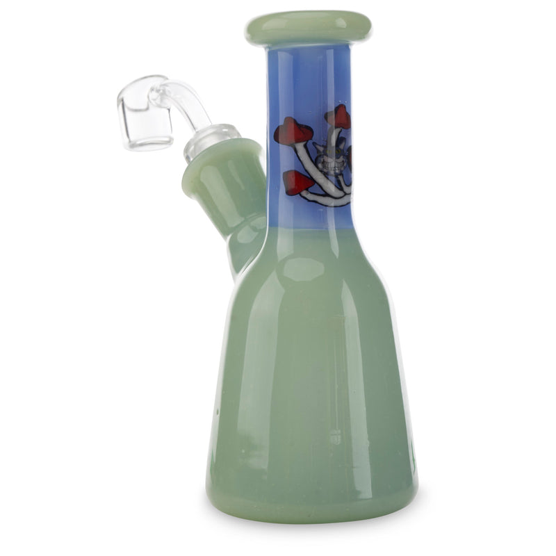 grimm glass mushroom banger hanger mint green at cloud 9 smoke co