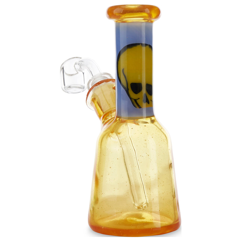 grimm glass skull mini tube orange at cloud 9 smoke co