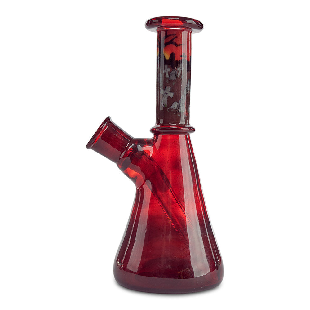 grimm glass graveyard mini tube ruby red high end pipe online