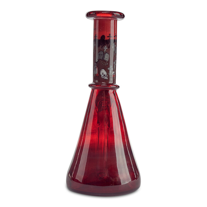 grimm glass graveyard mini tube 10mm rig for dabbing dabs