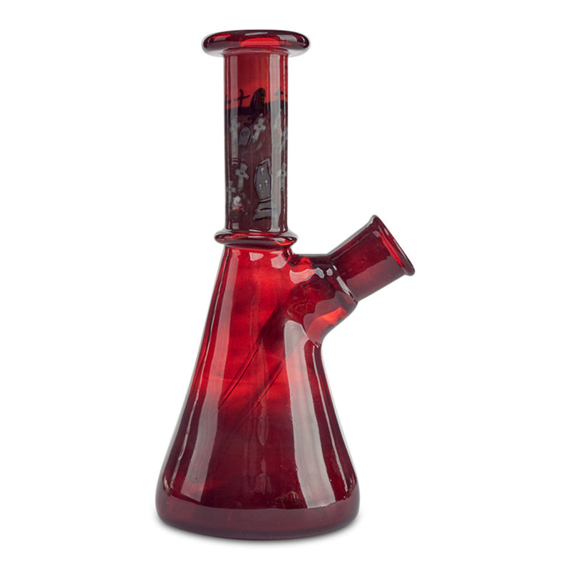 grimm glass graveyard mini tube dab rig water pipe bong