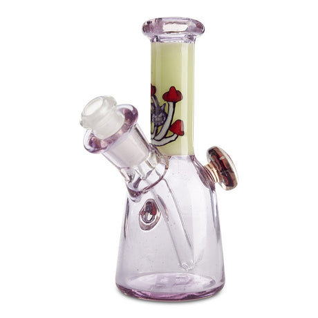 grimm glass mushroom mini tube with hand blown opal