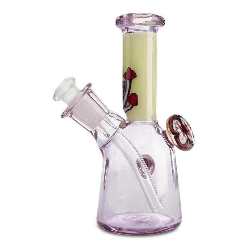 grimm glass mushroom mini tube dab rig for smoking dabs and oils