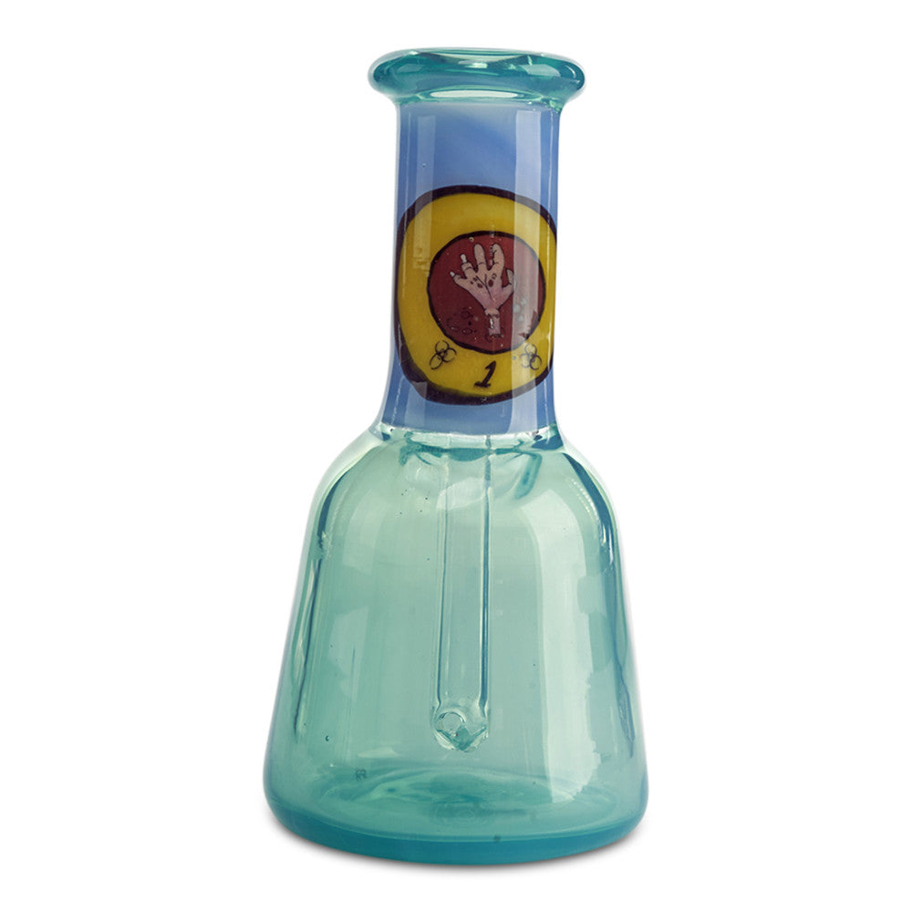 grimm glass mini tub skull neck 5.5 inch dab rig for dabs
