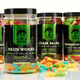 Healing Nation Full Spectrum CBD Edible Gummies 2000mg Neon Worms