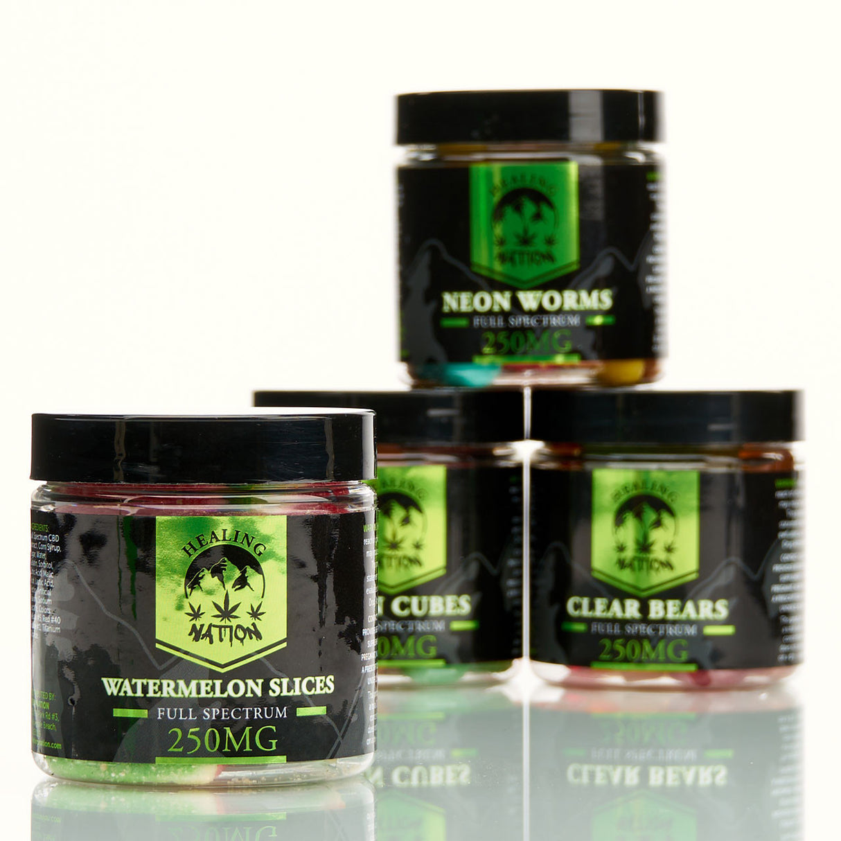 Healing Nation Full Spectrum CBD Edible Gummies 250mg Watermelon Slices